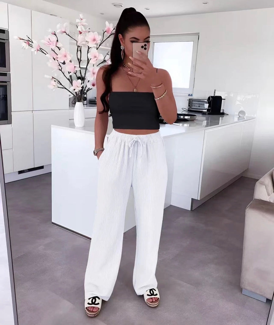 Pantalon gaze de coton
