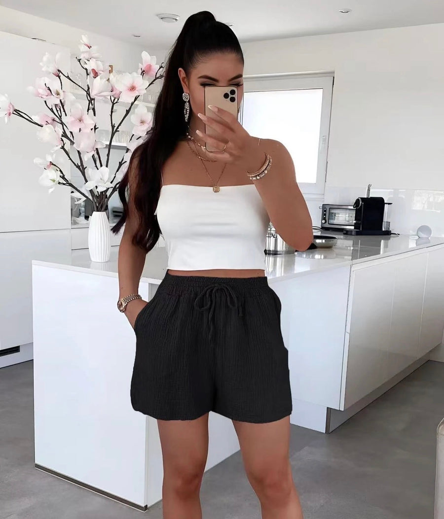 Short gaze de coton