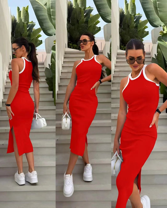 Robe longue moulante